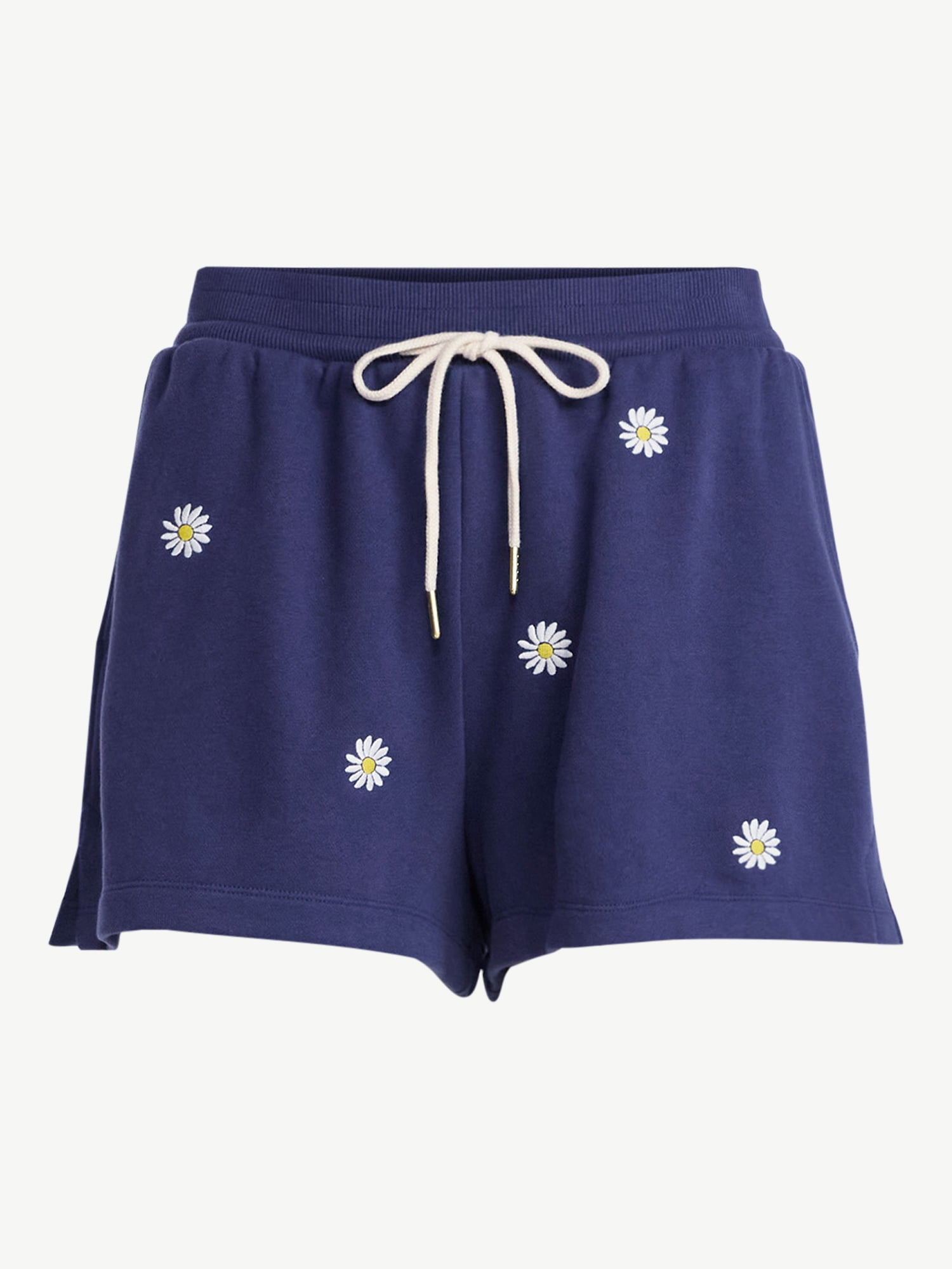 Free Assembly Women's Sweat Shorts with Side Slits, 2.25” Inseam, Sizes XS-XXL