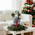 thumbnail image 4 of PEIBang Christmas Santa Figurines Standing Santa Claus Figure with Gifts Bag & Doll Bear,Doll Gifts for Holdiday Winter Home Table Xmas Party, 4 of 5