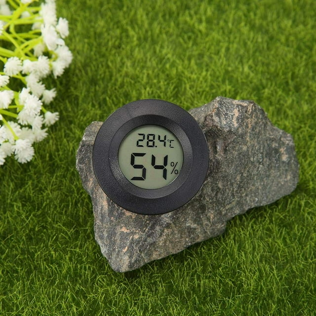 Paquete de 2 minitermómetro para nevera y congelador, higrómetro para humidificador de puros, higrómetro electrónico para interiores, hogar, temperatura integrada, humedad