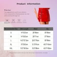 thumbnail image 6 of YiZYiF Womens Latex High Waist Mini Skirt Pu Leather Wet Look Bodycon Skirts for Rave Party Clubwear Pink XXL, 6 of 6