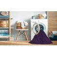 thumbnail image 2 of Ahgly Company Machine Washable Indoor Rectangle Transitional Dark Purple Area Rugs, 2' x 5', 2 of 7