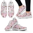 thumbnail image 1 of Zapatillas de deporte ligeras con cordones y diseño de oso de dibujos animados en color degradado, zapatos médicos de enfermera, zapatillas informales, 1 of 6