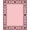 Pink, Pattern 1, variant on ODIKA 4'x6' Machine Washable Non-Slip Area Rug, Nostalgic Yuletide Heritage Path High Traffic Rug, Red, 605787