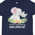 thumbnail image 4 of Inktastic I'll Never Forget That My Papa Loves Me with Cute Elephants Boys or Girls Toddler T-Shirt, 4 of 5