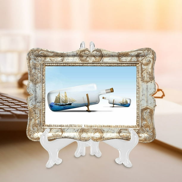 Plate Stands for Display - Plastic Easel Stand Plate Holder Display Stand  Picture Frame Stand for Pictures | Photo|Decorative Plate |Dish | Tabletop
