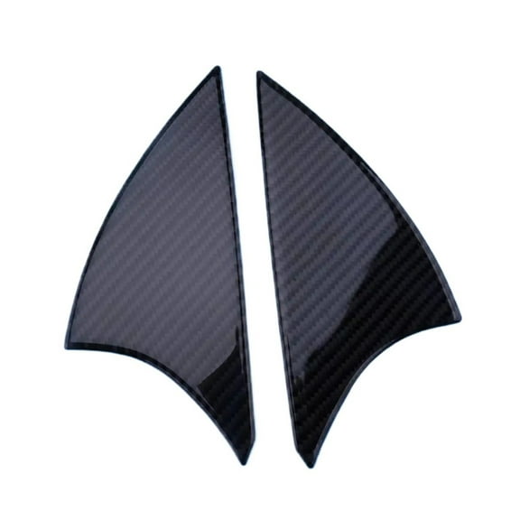 Car Interior Window Pillar Sticker Trim Cover fit for Dodge For RAM 1500 2013 2014 2015 2016 2017 2018 Black Carbon Fiber