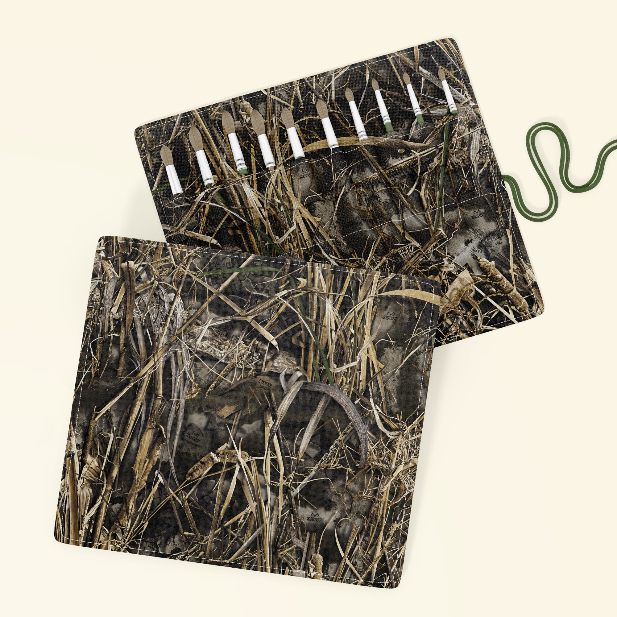 Real Tree 100% Cotton Camo Max 7, Brown, 18" x 21" for Quilting & Sewing, 1 Each