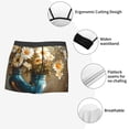 thumbnail image 3 of Balery Rustic Daisy Mason Jars Calzoncillos bóxer para hombre, ropa interior de algodón suave y transpirable con cinturilla de nailon-Large, 3 of 5
