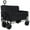 Black, variant on LuckyNote 3-in-1 Foldable Wagon Cart with Bench Seat, 500lb Capacity Heavy Duty Utility Wagon, All Terrain Wheels for Camping Beach and Groceries, Dark Blue