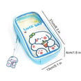 thumbnail image 2 of Bolsa Estuche transparente para lápices Kawaii estuche transparente para lápices con cremallera bonito portalápices regalo JShteea Para Estrenar, 2 of 7