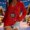 Red, variant on FDGIU Cute Christmas Graphic Tee for Women, Long Sleeve Crewneck Blouse, Cozy Loose Fit for Holiday Parties