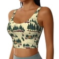 thumbnail image 2 of Fotbe Camping Caravan 1 Sujetador Deportivo Largo sin Aros para Mujer con Almohadillas y Soporte Medio, Transpirable y Absorbente, Camiseta Tipo Chaleco o Tank Top-Medium, 2 of 8