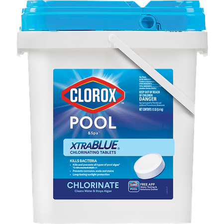 Clorox Pool&Spa XtraBlue 3-Inch Chlorinating Tablets, For Swimming Pool Use