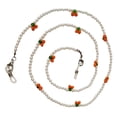 thumbnail image 1 of 1pc Delicate Anti-Lost Glasses Mask Bead Chains Anti-Skid Cheery-designed Strap, 1 of 8