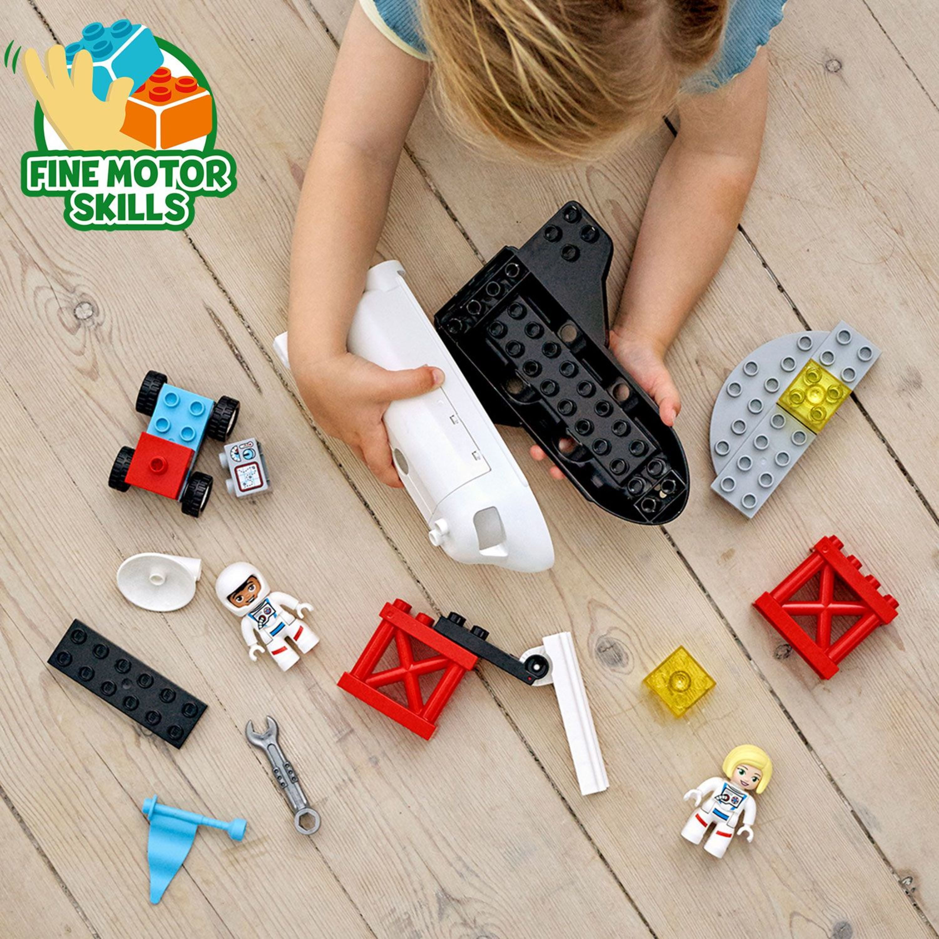 LEGO DUPLO Town Space Shuttle 4 - for 10944, Old Figures Mission Rocket with Astronaut Preschool Set Toy 2 Toddlers Age Years