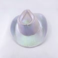 thumbnail image 4 of Wireless LED Cowboy Hat Rainbow Colored Jazz Hat BLUE blue, 4 of 5