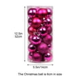 thumbnail image 3 of 2.14" Christmas Balls Ornaments 24 Pcs Christmas Tree Decorations Set Shatterproof Small Christmas Ornaments Balls with Hanging Loop for Holiday Party Wreath Xmas Tree Decor, 3 of 5