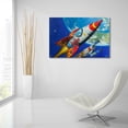 thumbnail image 6 of Epic Art 'Space Patrol 2' by Eric Joyner, Acrylic Glass Wall Art, 36"x24", 6 of 8