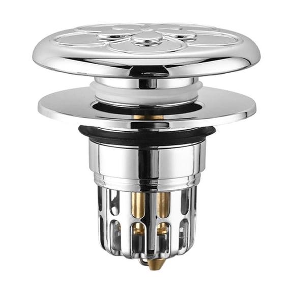 Stainless Steel and Copper Core Bathroom Drain Stopper for Clog Prevention