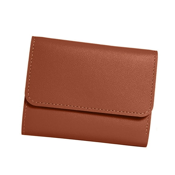 COOLHOOD Minimalists Women's Short Wallet with Multiple Card Slots Cash Coin Organizers PU Leather Ladies Pocket Small Purse