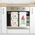 thumbnail image 3 of Hello Summer Watermelon Kitchen Towels Dish Towels, 16x28 Inch Summer Lemon Pineapple Decoration Hand Towels Set of 2, 3 of 6