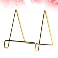thumbnail image 5 of Metal Electroplated Portable Bookshelf Desktop Supporter Tablet Holder for Home Office (Golden), 5 of 5