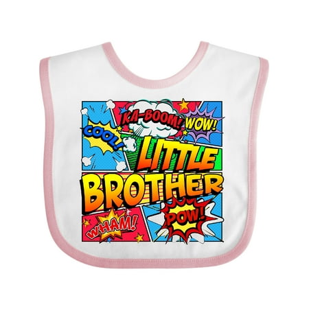 

Inktastic Little Brother Comic Book Gift Baby Boy Bib