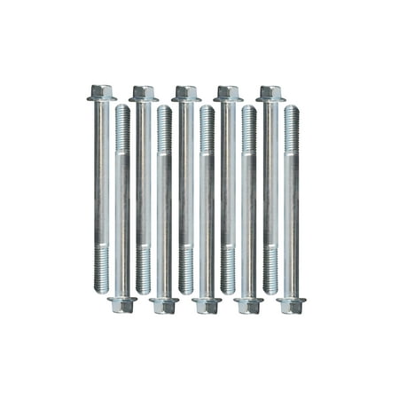 

10 pcs Hex Flange Bolts - M6-1.0 130mm Length