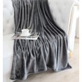 thumbnail image 2 of Manta TASTHROW, forro polar de franela, 50 x 70 cm, color gris, 2 of 8
