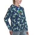 thumbnail image 3 of Hoodies for Women - Green Hummingbird Comfrt Colour Drawstring Women'S Fashion Hoodies & Sweatshirts, Fall Outfits Clothes for Women 2024 Pullover with Kangaroo Pocket, 3 of 7