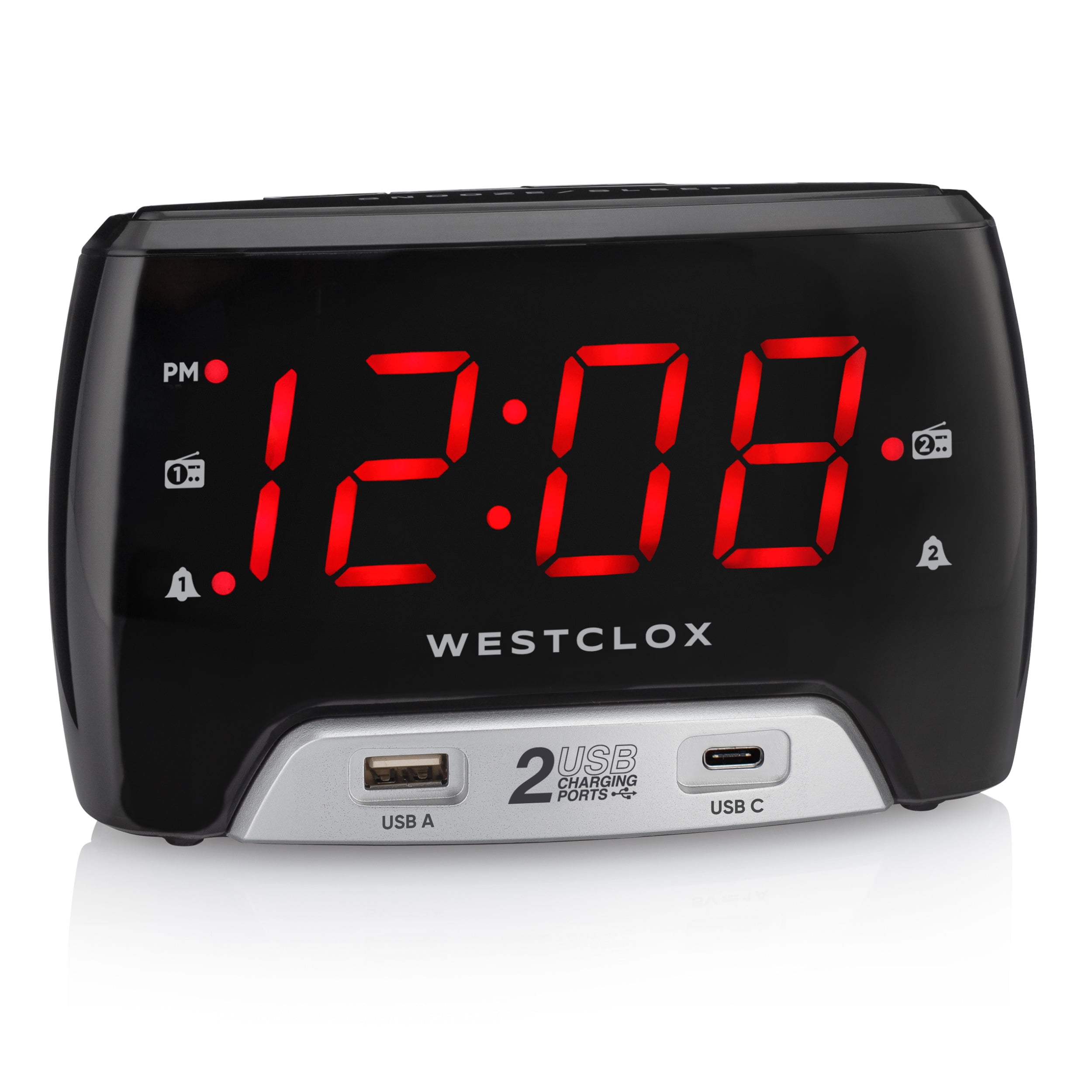 WESTCLOX CR W 2 USB, WESTCLOX Clock Radio W 2 USB charging ports