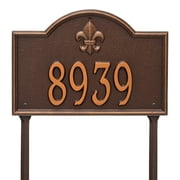 Personalized Whitehall Products Bayou Vista Single Line Standard Lawn Plaque in Antique Copper