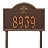 Personalized Whitehall Products Bayou Vista Single Line Standard Lawn Plaque in Antique Copper