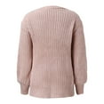 thumbnail image 6 of UJNDER Long Sleeve Open Front Casual Lightweight Soft Knit Cardigan Sweater for Women Outerwear Pink M, 6 of 8