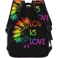 thumbnail image 4 of Faith Over Fear Patriotic Christian Cross American Flag Laptop Backpacks Double Shoulder Laptop Pack Bag Daypack Back Pack Bags Rucksack Computer Bag with Side Pockets Front Zipper Pockets, 4 of 6