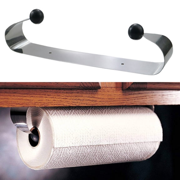 WEUVEB Stainless Steel Bathroom Towel Rack and Paper Roll Holder