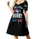 thumbnail image 1 of Rosa o azul: ¡mamá te ama! - Vestido de manga corta Baby Gender Reveal Falda de verano para mujer vestido de noche para mujer 2025, 1 of 6