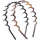 thumbnail image 3 of Pcs Plastic Tooth Hair Comb Headband, Comfort Wavy Toothed Hairband, Hard Headbands for Women Men Girls, 4 Styles, 3 of 5