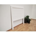 thumbnail image 2 of Cabecera Para Cama Individual Muebles GM Modelo Duela Pata Delgada Madera de Pino Laca Color Blanco, 2 of 5
