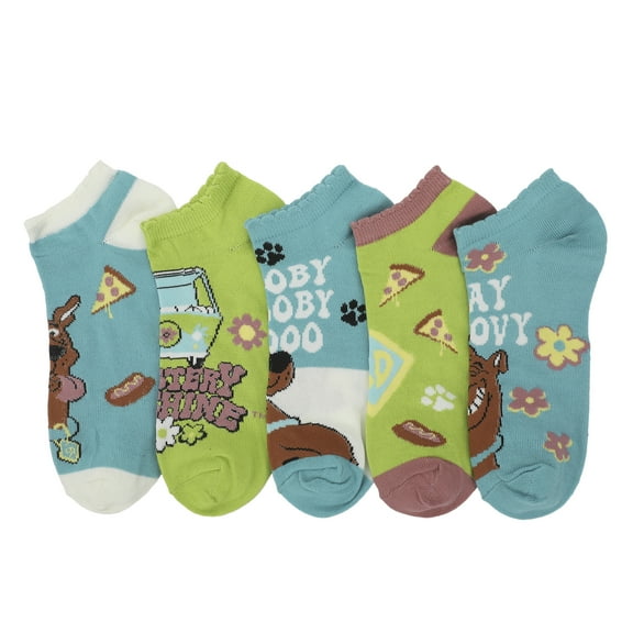 Scooby Doo Stay Groovy Women's 5-Pair Ankle Socks