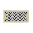 thumbnail image 3 of Rectangle Wooden Frame Mirror with Criss Cross Pattern, White and Black - Saltoro Sherpi, 3 of 5