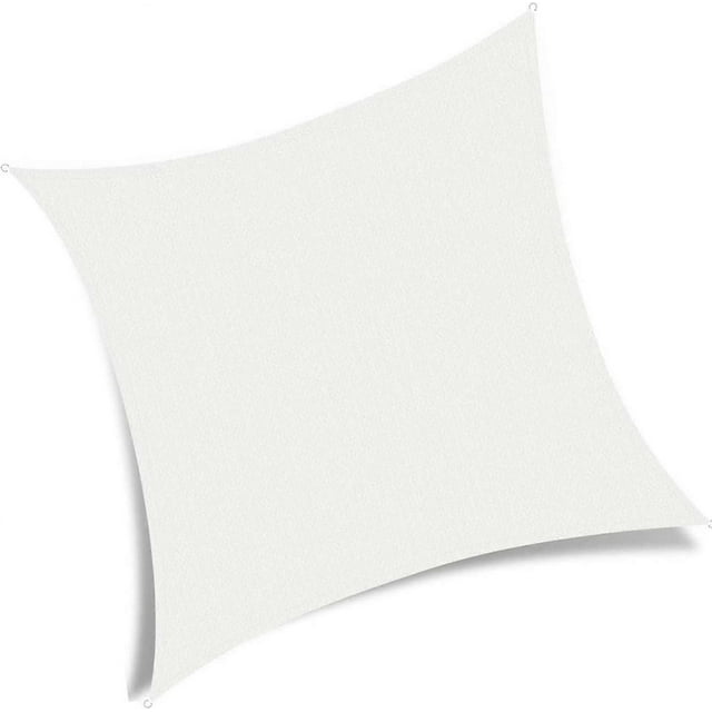 2x2m Square Shade Sail, Breathable Hdpe Shade Cloth, 2m Shade Net For Yard, Garden, Patio, Outdoor Camping, White 2x2m