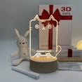 thumbnail image 1 of sale solid wood message board night light 3D Creative light acrylic table lamp atmosphere lamp, 1 of 7