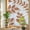 Orange, variant on Brown Red Leaves Window Privacy Film, Summer Farmhouse Botanical Branch Minimalist Stained Glass Rainbow Film Decorative Window Clings, Static Cling Sun Blocking Stickers 17.7" x 39.3"