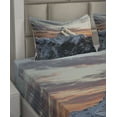 thumbnail image 2 of Ambesonne Colorful Fitted & Top Sheet Set with Shams, Mountain Nepal Everest, Multicolor, 2 of 4