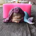 thumbnail image 3 of Molde de jabón de sirena, runloo 3D sirena pastel de silicona hecho a mano jabón vela molde silicona para bebé sirena Fokelyi JQWJ350, 3 of 4