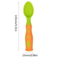 thumbnail image 2 of Relocy toddler Rice Spoon Soup Spoon Training Spoon Gn1 Orange Green on Sale Clearance! 1X Cutlery 5.07*0.78*0.78In, Tableware Weight: 0.05Lb, 2 of 3