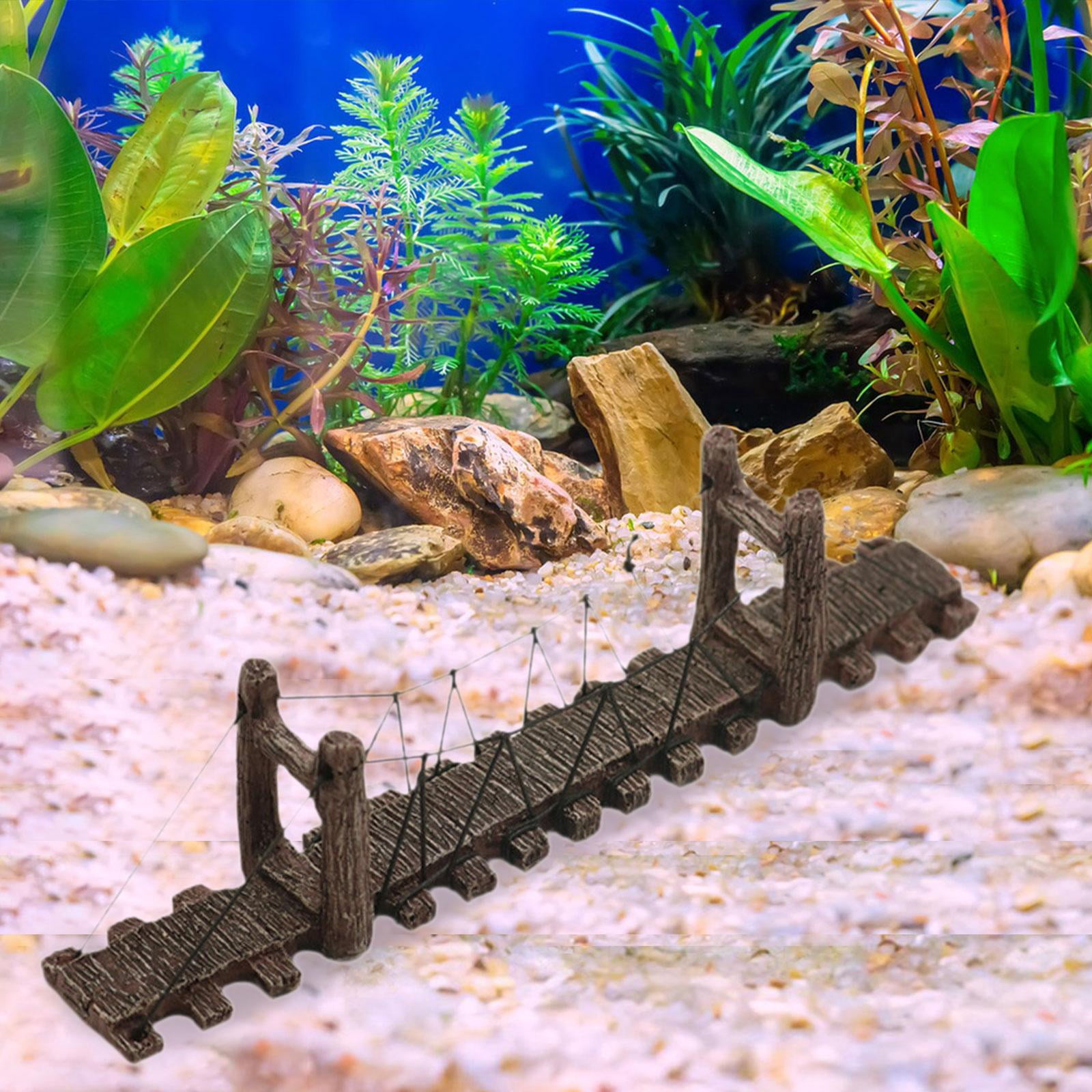 Bvdfgk Aquarium Decoration, Bridge Ornament, Bridge Crafts, Creative Resin Figurine for M