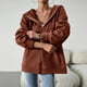 thumbnail image 5 of Sudadera básica para mujer ajuste holgado color sólido manga larga cremallera ropa de calle traje Hugtrwg Para estrenar, 5 of 9