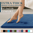 thumbnail image 1 of Alfombra de Baño Antideslizante de Espuma Viscoelástica ComfiTime 17 x 24 en Negro Gris Beige Azul Marino, 1 of 1